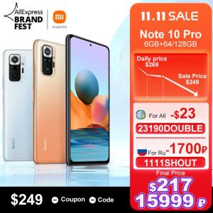 [World Premiere In Stock] Global Version Xiaomi Redmi Note 10 Pro Smartphone 108MP Camera Snapdragon 732G 120Hz AMOLED Display