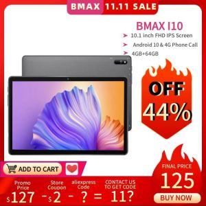 BMAX i10 10.1 phone call Tablet Android10 1920x1080 T610 Octa Core 4GB RAM 64GB ROM 4G Network Type-c port  Tablets PC Dual Wifi