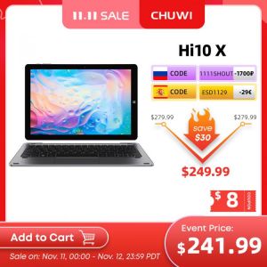 CHUWI  Hi10 X 10.1 inch FHD Screen 6GB RAM 128GB ROM Tablet Intel N4120 Quad Core Windows10 Tablets PC Dual Band 2.4G/5G Wifi