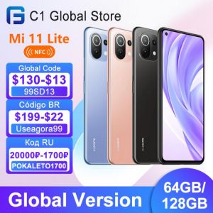 Global Version Xiaomi Mi 11 Lite 6GB 128GB/8GB 128GB Snapdragon 732G Octa Core 64MP Rear Camera 6.55" FHD+AMOLED DotDisplay N