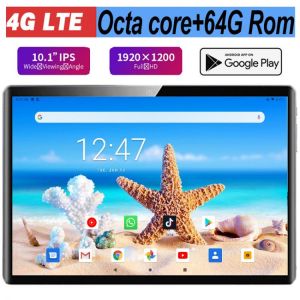 2021 Hot sales 10 inch Tablet 1920x1200 HD Real pixel 8.0MP 5G Wifi 4G LTE Octa Core Android 9.0 Pie 64GB ROM Phone Call Tablet