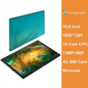 New Design 10.6 Inch 4G Phone Tablet Android 8.0 For Gaming 13MP Camera Tablet Deca Core MT6797 GPS 1920*1280 HD Miracast