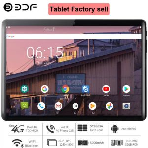 2021 New 10 Inch Android 9.0 Tablet Octa Core 2GB RAM 32GB ROM Tablets 1280*800 IPS LCD Dual SIM Card 3G/4G LTE Phone Tablet Pc