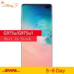 Samsung Galaxy S10+ g975u G975U1 S10 Plus  8GB RAM 128GB  Mobile Phone Snapdragon 855 Octa Core 6.4" 16MP&Dual 12MP  NFC
