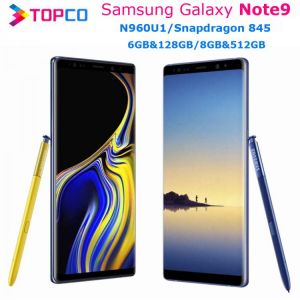 Samsung Galaxy Note9 Note 9 N960U1 128GB/512GB N960U Unlocked Mobile Phone Snapdragon 845 Octa Core 6.4" Dual 12MP 6GB/8GB NF