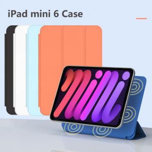 iPad Mini 6 Case 2021 New Magnetic Protective Shell Solid Support Apple Pencil Charge  Smart  Case Auto Wake Up