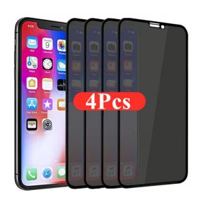 all in one place אביזרים 1-4Pcs 30 Degrees Privacy Screen Protectors for IPhone 12 11 Pro Max 13 Mini Anti-spy Protective Glass for IPhone XS XR X 7 Plus