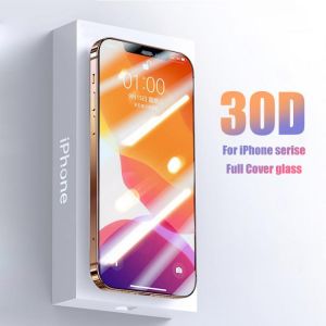 all in one place אביזרים 30D Protective Tempered Glass For iphone 12 11 Pro X XR XS Max Glass iPhone 13 Screen Protector Glass on iPhone 12 11 Pro Xs Max