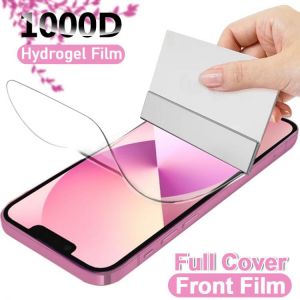 all in one place אביזרים Full Cover Hydrogel Film For iPhone 13 12 11 Pro XS Max Mini Screen Protector For iPhone SE 2020 XR X 7 6s 8 Plus Film Not Glass