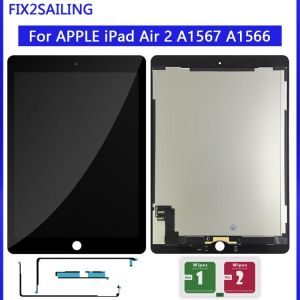 9.7" LCD For Apple iPad 6 Air 2 A1567 A1566 9.7'' 100% AAA+ Grade LCD Display Touch Screen Digitizer Assembly Repla