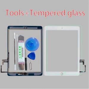 2017 A1822 A1823 Touch Screen For iPad 5th Generation 5 Digitizer  Front Glass With home button +cable+Tools+Tempered Glasss