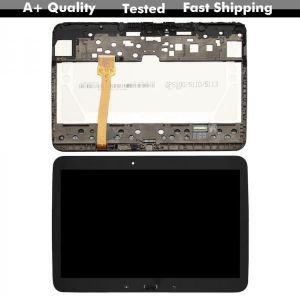 Full LCD Display Digitizer Screen Touch Panel Assembly + Frame For Samsung Galaxy Tab 3 GT-P5210 P5210 P5200 LCD