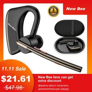 New Bee M50 Earphones Bluetooth 5.2 Headset Wireless Headphones with Dual Mic Earpiece CVC8.0 Noise Cancelling Hands-free