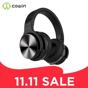 cowin E7PRO[Upgraded] Active Noise Cancelling Headphones Bluetooth Headphones Wireless Headset with Mic Deep Bass Over Ear