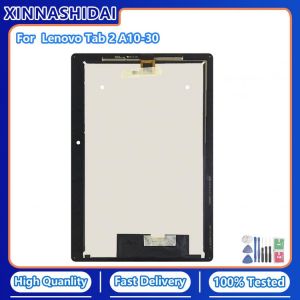 New LCD Display For Lenovo Tab 2 A10-30 YT3-X30 X30F TB2-X30F TB2-X30M TB2-X30L Touch Screen Assembly Replacement Black White