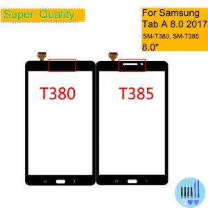 For Samsung Galaxy Tab A 8.0 2017 SM-T380 T380 T385 Touch Screen Digitizer Panel Sensor Tablet Front Outer LCD Glass