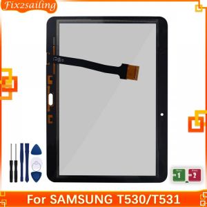 10.1 Inch For Samsung Galaxy Tab 4  LTE 3G T530 T531 T535 SM-T530 SM-T531 SM-T535 Touch Screen Digitizer Outer Glass with Tool