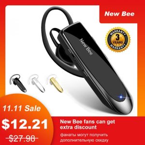 New Bee Wireless Earphones V5.0 Wireless Headphones Hands-free Headset 22H Music Earpiece with CVC6.0 Mic for Business/Driving