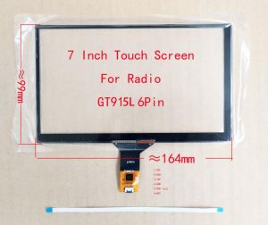 7 Inch  Capacitive Touch Screen Digitizer Sensor For Radio Player 164*99mm 6Pin GT915L JX70010