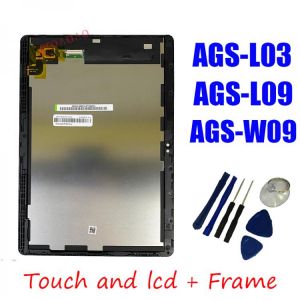 9.6"For Huawei Mediapad MediaPad T3 10  AGS-L03 AGS-L09 AGS-W09 LCD display touch screen digitizer assembly with frame+tools