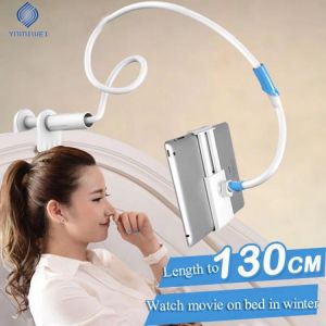 Universal Long Arm Tablet Stand Holder for Samsung iPad Pro11 Air Mini Xiaomi Mipad5 Kindle 4.5-11inch Clamp Tablet Phone Holder