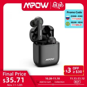 Mpow X3 Wireless Earbuds Active Noise Cancelling Bluetooth TWS Earphones with 4 Mic Deep Bass Stereo 30 Hours Playback for Phone