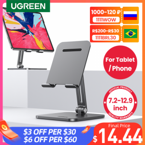 UGREEN Tablet Stand Holder For New iPad 2021 2020Xiaomi Phone Stand Aluminum Foldable Laptop Stand Notebook Stand Tablet Support