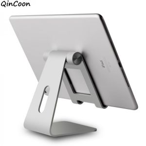 Adjustable Aluminum Tablet Stand Multi-Angle Non-Slip Desk Tablet/Phone Holder for iPad Tab Kindle Nintendo Switch (Up to 12.9&quo