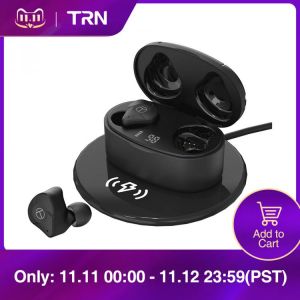 TRN T300 New TWS 2BA+1DD 5.2 Bluetooth-compatible Earphone True wireless Double Earphone In-Ear HIFI Earphones QCC3046 Chip /AAC