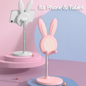 New Portable Universal Cute Cartoon Mobile Phone Tablet Desktop Holder Adjustable Bracket For IPhone Samsung IPad Pro Mi Stand