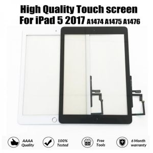 New For iPad Air 1 iPad 5 LCD Outer Touch Screen Digitizer Front Sensor Glass Display Touch Panel Replacement A1474 A1475 A1476