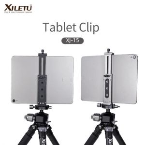 XJ-15 Universal Aluminum Alloy Tablet Phone Stand Holder Clip Tripod Adjustable Bracket For Mobile Phones Ipro Tablets