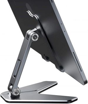 Tablet Stand Tablet Accessories, Dual Axis Adjustable Lazy Phone&Tablet Bracket, Foldable Portable Phone Stand for iPad iPhone
