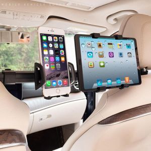 2 in 1 Car Tablet PC Phone Holder Universal Rack 360 Degree Back Seat Headrest Mount Stand Bracket For iPad Tablet Phone holder