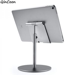 Large Size&Height Adjustable Aluminum Tablet Stand 360° Rotation Phone Tablet Holder for iPhone iPad Tab Kindle Nintendo Swit