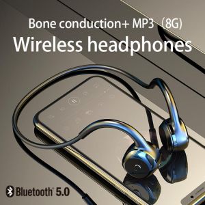 DOSII B16 Wireless Sports Earphone Bluetooth 5.0 True Bone Conduction Outdoor Running Waterproof Headphones with Microphone