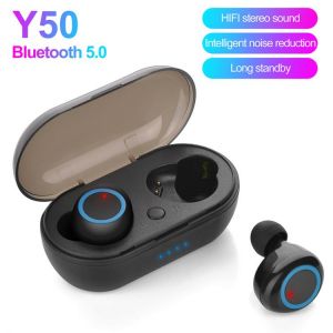 hot sale Y50 tws Earphone Bluetooth Stereo Bluetooth Earphones 5.0 Wireless Headphones With Charging box For All Smart Phones