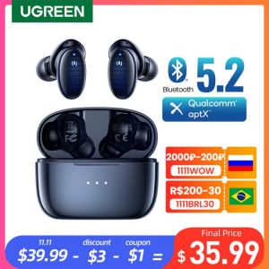【Upgrade】UGREEN HiTune X5 TWS Wireless Earbuds Bluetooth 5.2 Headphones Qualcomm QCC3040 aptX Codec TWS Headphone Wireless