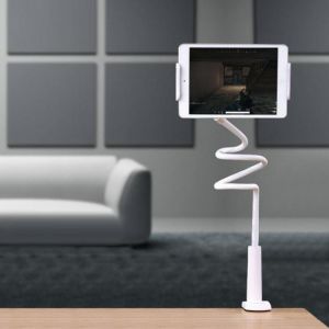 Long Arm Mobile Phone Stand Holder Stents Flexible Bed Desk Table Clip Gooseneck Bracket For IPad Tablet Stand Supporter