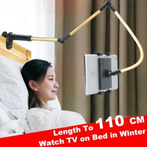 SMOYNG DIY Folding Long Arm Lazy Bed Tablet Phone Holder Stand Bracket For iPhone iPad Pro 12.9 10.5 Kindle Desk Support Mount