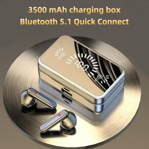 TWS Bluetooth 5.1 Wireless Headphones 3500mAh Charging Box HIFI Stereo Sound IPX7 Waterproof Sports Earphones With Microphone