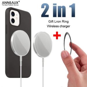 20W Wireless Charger For iPhone 13 12 11 Pro MAX mini XR X XS MAX 7 8 Plus Fast Wireless Charging For iPhone Magnetic Iron ring