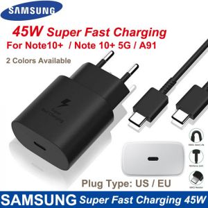 Samsung Original 45W USB-C Super Adaptive Fast Charge Charger EP-TA845 For Samsung GALAXY Note 10 Plus Note10Plus 5G A91 Note10+