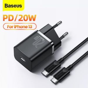 Baseus PD 20W Fast Charging USB C Charger For iPhone 13 Pro Max Dual USB Quick Charge QC 3.0 Type-C USBC Wall Phone Fast Charger