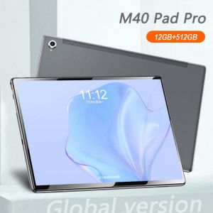 M40 Pro Tablet 10 INCH 12GB RAM 512GB ROM Tablets Android 10 MTK Helio P60 10 Core Tablette Dual 4G WiFi GPS 8800mAh Tablet PC