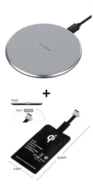 10W Fast Wireless Charger Adapter Kit For Samsung S10 S9/S8 S6xiaomi  USB Charging Pad For iPhone12 11 Pro XS Max XR 8
