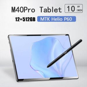 M40 Pro Tablet 10 INCH 12GB RAM 512GB ROM Tablete Android 10 MTK Helio P60 Tablette 10 Core Dual 4G 8800mAh Wifi GPS Tablet PC