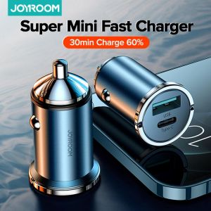 Joyroom 20W Car Charger USB Fast Charger Mini With QC 4.0 3.0 Quick Charge Type C PD Charger For iPhone 13 12  For Huawei Xiaomi