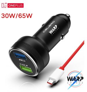 65w Oneplus 9R Nord 2 10 CE 5G 8 7t Pro Warp Car Charger 30 Fast Quick Charge 30w 2 Port Usb Dash Charger One Plus 9 7 6 6t 5t