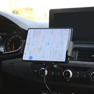 15W Qi Fast Car Wireless Charger for Samsung Galaxy Fold Fold Z 2 3 iPhone 13 12 Pro Fold Air Vent Suction Mount Phone Holder